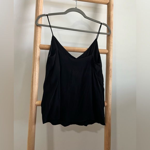 H&M - Black Button Front tank top - Size 2 - Picture 1 of 4